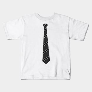 Business Casual Mock Black Tie Kids T-Shirt